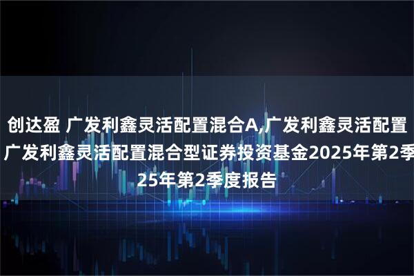 创达盈 广发利鑫灵活配置混合A,广发利鑫灵活配置混合C: 广发利鑫灵活配置混合型证券投资基金2025年第2季度报告