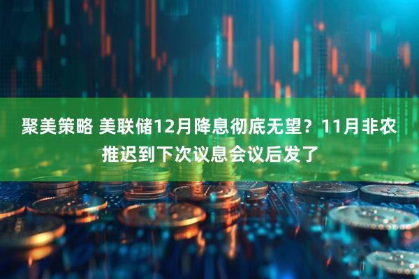 聚美策略 美联储12月降息彻底无望？11月非农推迟到下次议息会议后发了